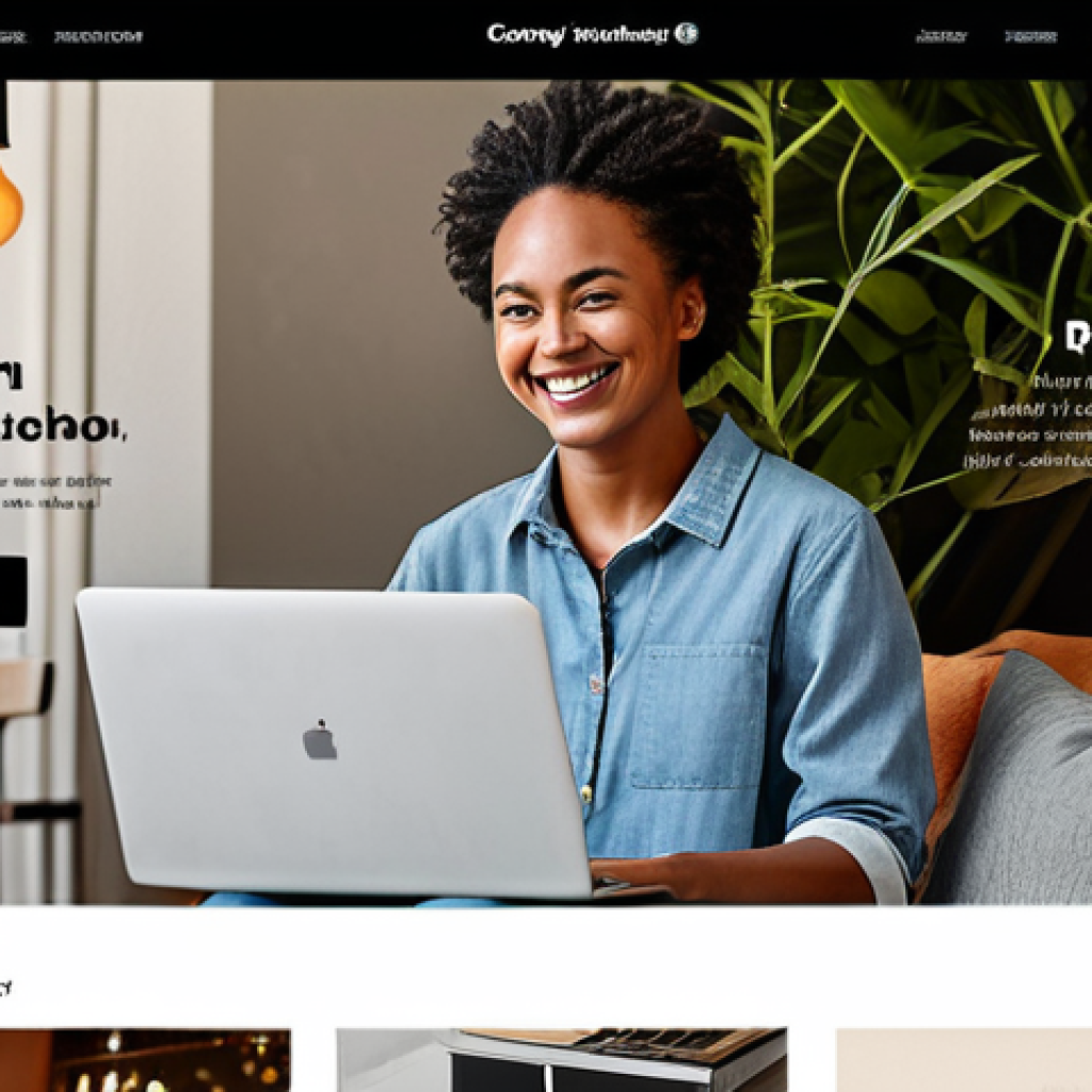 하이퍼 퍼스널라이제이션과 소비자 심리 - Personalized Shopping Experience**
"A customer smiling while browsing a curated online shop on a la...