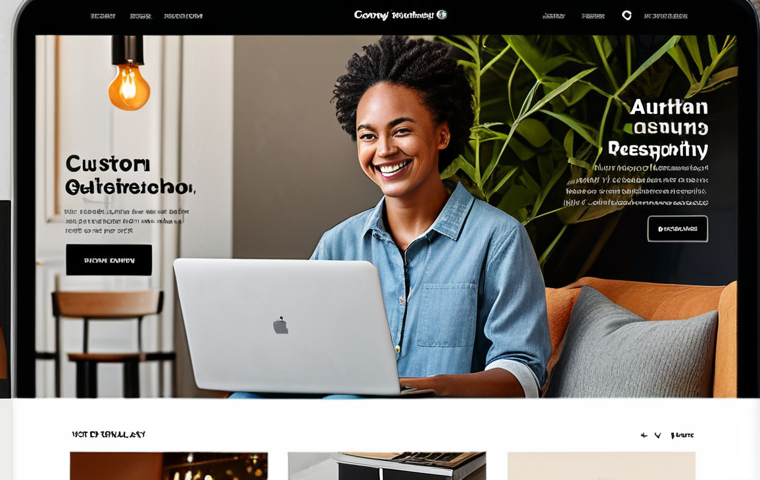 하이퍼 퍼스널라이제이션과 소비자 심리 - Personalized Shopping Experience**
"A customer smiling while browsing a curated online shop on a la...